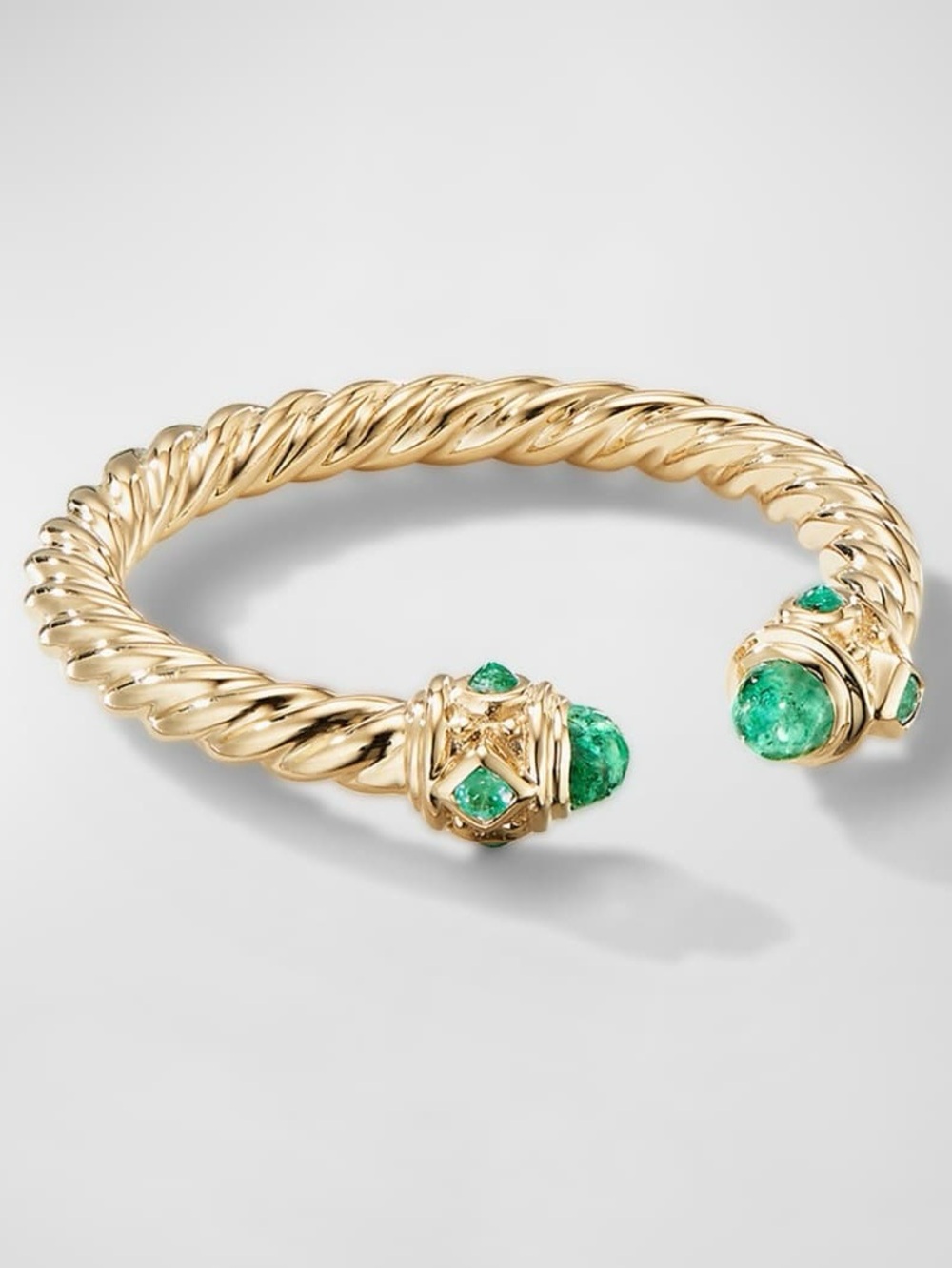 DAVID YURMAN Renaissance Open Emerald Ring in 18K Gold - Picture 16 of 16